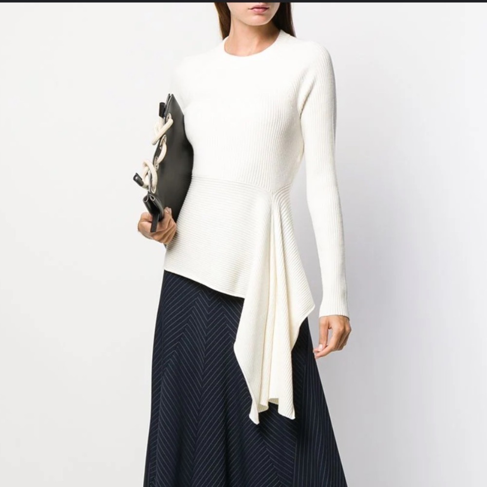 3.1 Phillip Lim Ribbed Sweater With Waist Tie